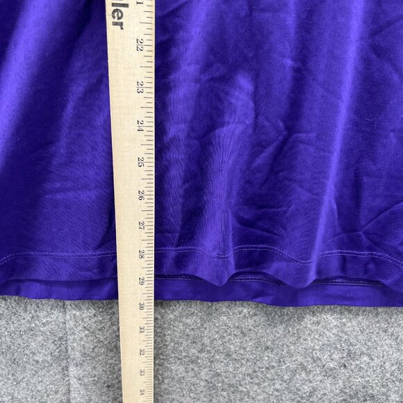 Nike Polo Shirt Mens Large Purple Tour Performance Dri Fit Golf Swoosh Jersey - Picture 4 of 11